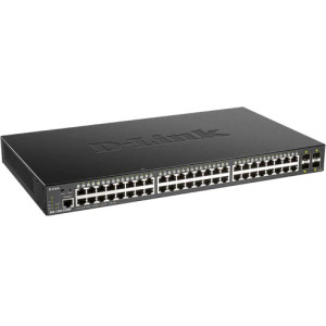 D-Link DGS-1250-52XMP-6KV 52-Port Gigabit L3 Lite Managed Switch, 48 PoE+ Gigabit ports and 4 10G SFP+ Uplink ports